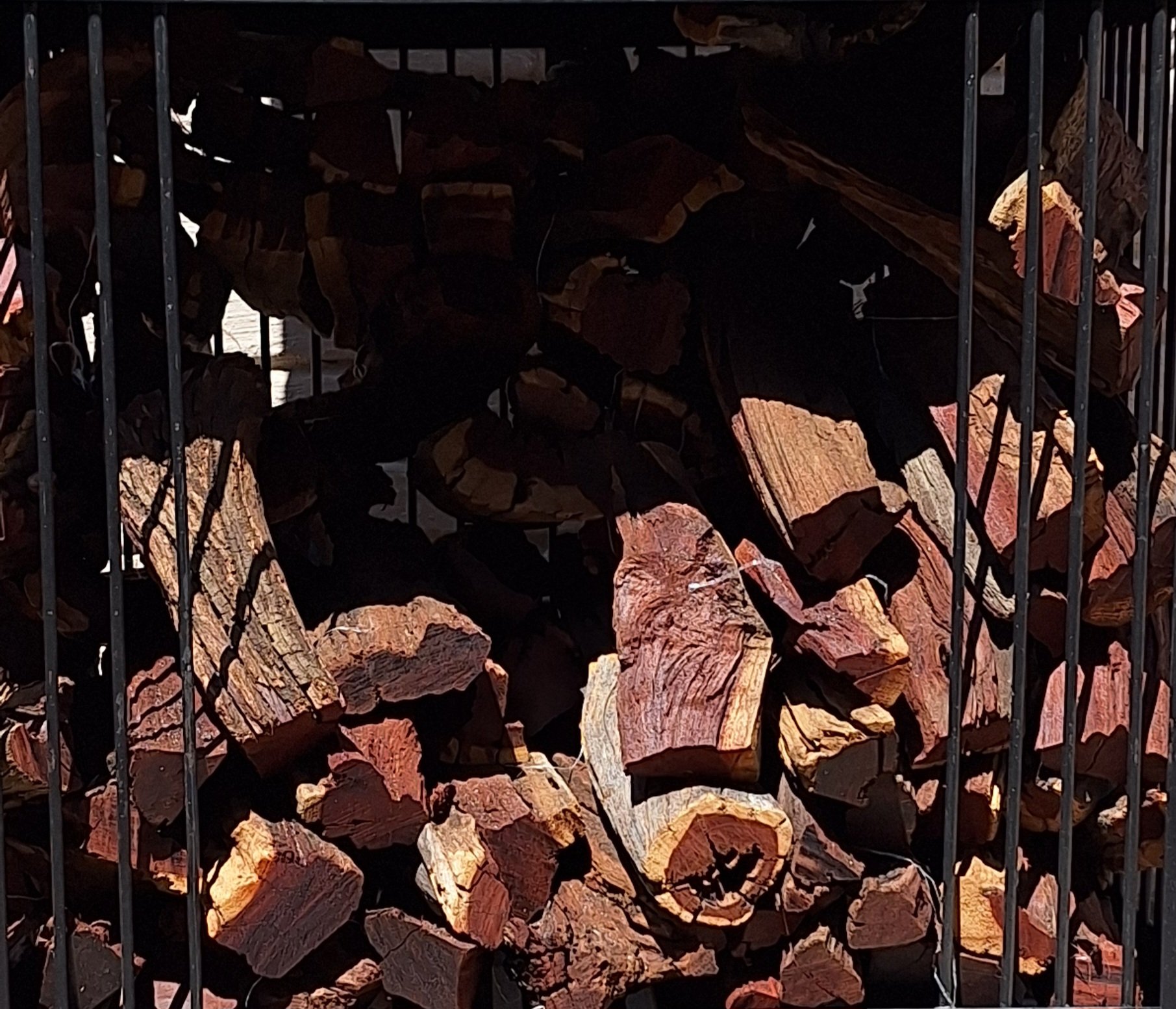 Pile of kameeldoring braai wood