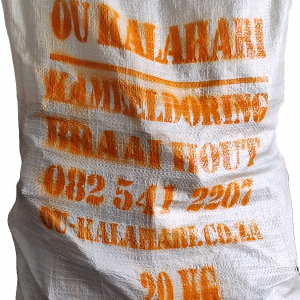 20 Kg Ou kalahari braai hout bag